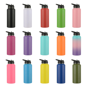 64 oz kim loại nước bottle1l <span class=keywords><strong>Flask</strong></span> chân không jzyz đôi Tường Cách Nhiệt thép không gỉ trẻ em termos de Agua phòng tập thể dục nước Jug chai Bộ - Product Image 4