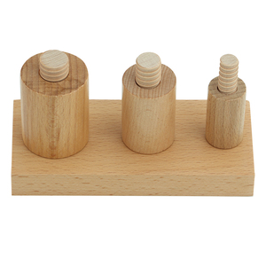 Three Screws Wooden Infant Toddler Sensory Training Grasp Release Exercises Hand-Eye Coordination Shape and Size <strong>Perception</strong> - Product Image 2