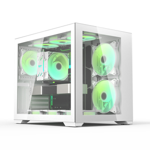 Darkflash C305 Black Glass Computer <strong>case</strong> <strong>Pc</strong> <strong>case</strong> Gaming with RGB Fans Computer Cabinet - Product Image 1