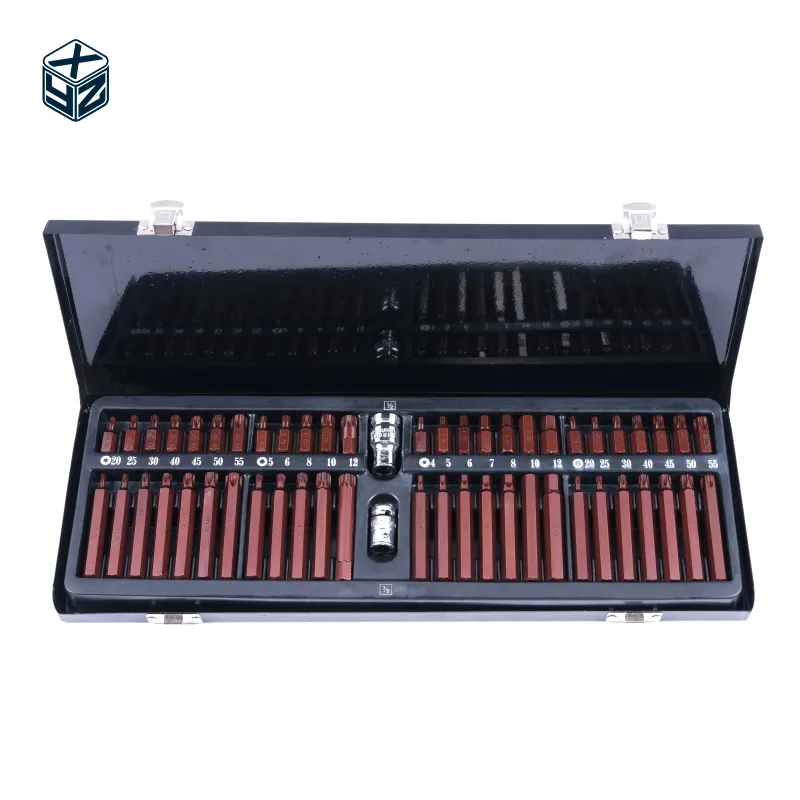 Cấp công nghiệp Độ chính xác cao đa chức năng hợp kim thép công cụ tay S2 54pcs Bits Set