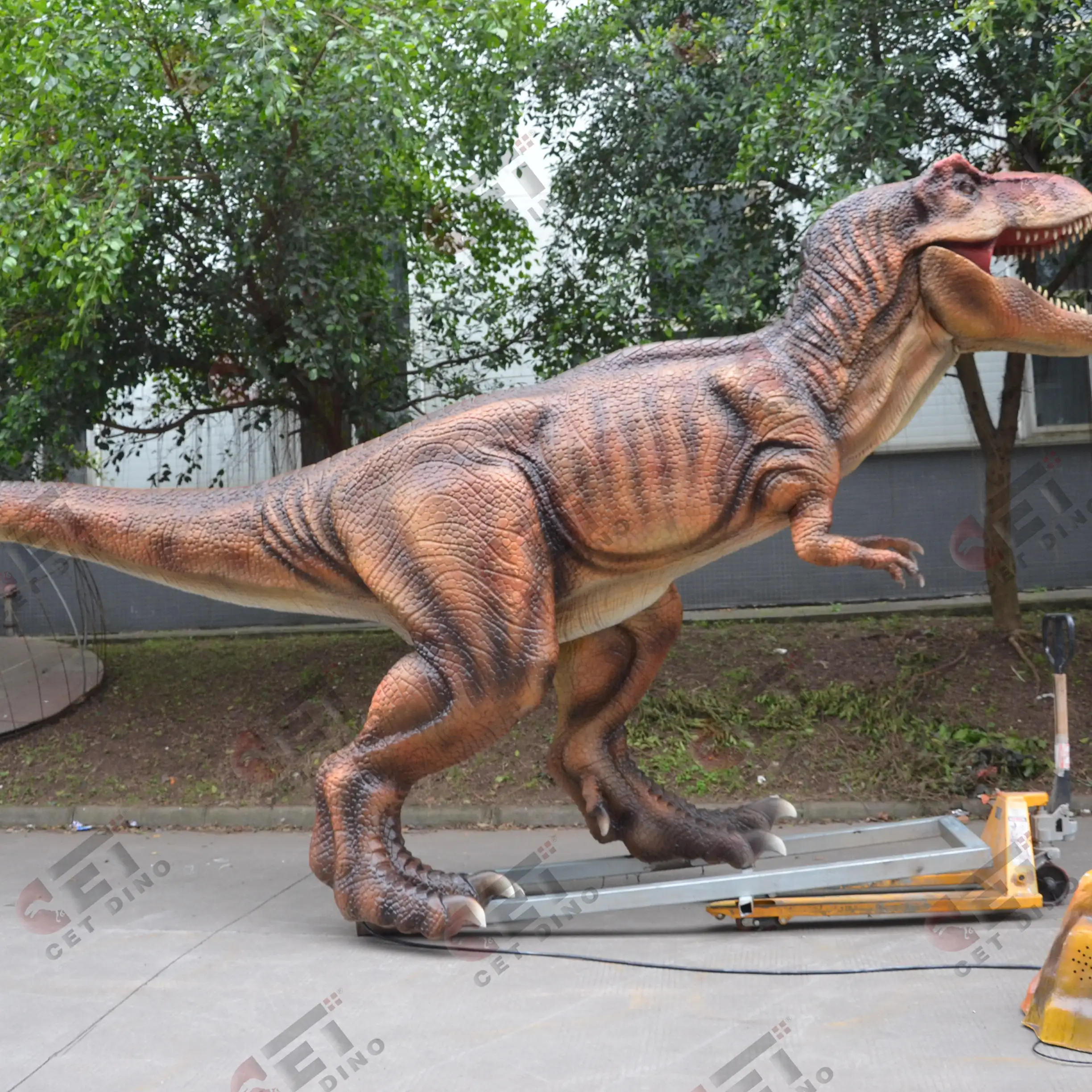 Jurassic Theme Park Compre Real Realista Vida Tamanho Playground Equipamento Animatronic Dinossauro Modelo Robô Estátua