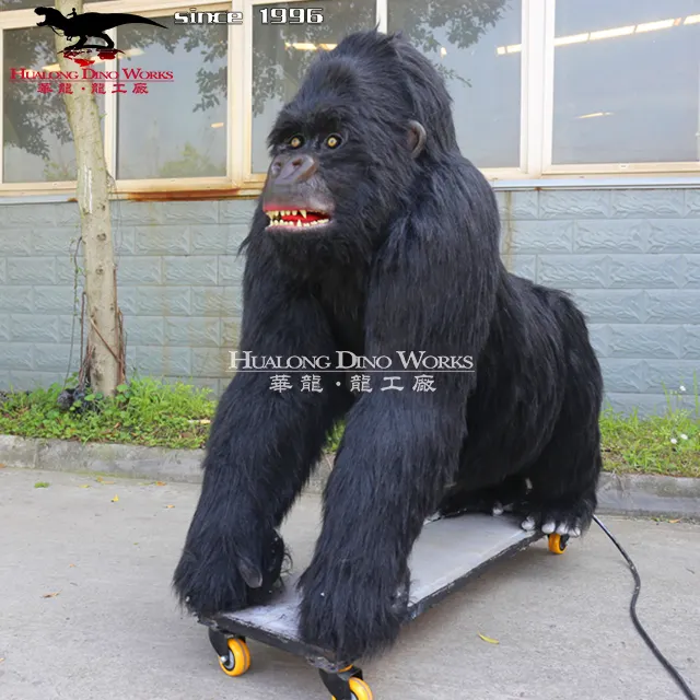 Hot Sale Vivid Animal Model Life Size Animatronic Animal Gorilla Sculpture