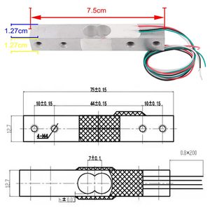 Kit de báscula de cocina electrónica portátil DIY Sensor de peso de celda de carga Digital + Sensor de pesaje de módulo ADC HX711 - Product Image 2