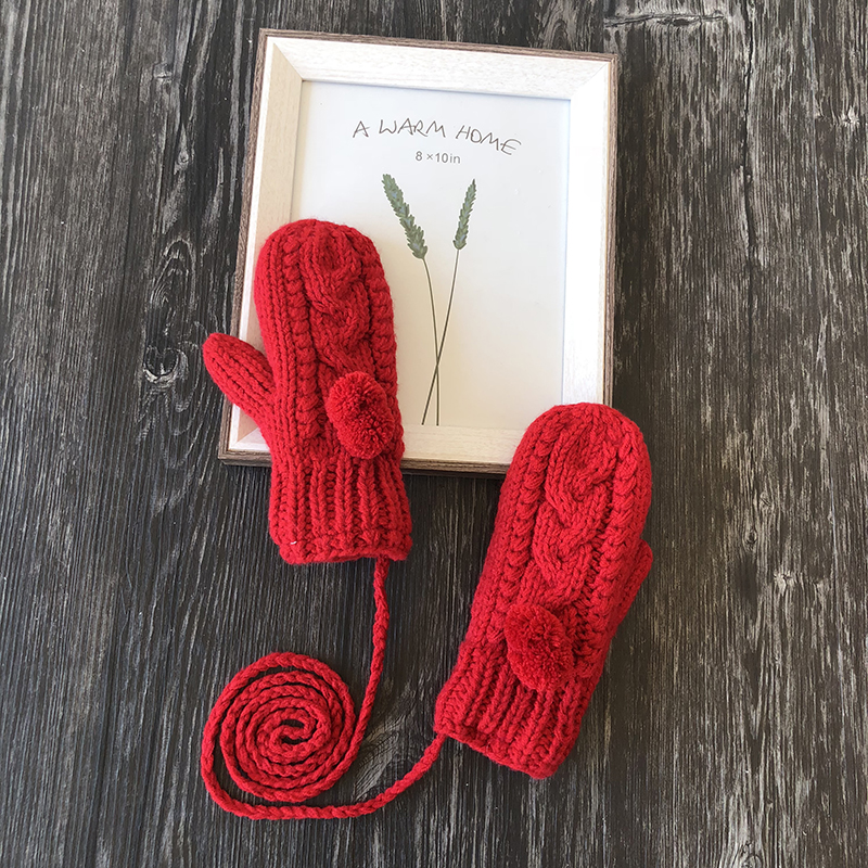 Taille unique-grande boîte-cadeau mohair c rouge