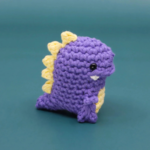 DIY Crochet <strong>Kit</strong> for Beginners Tyrannosaurus Rex Dinosaur Amigurumi T-Rex BEGINNER to Advanced Crochet Tutorial and <strong>Pattern</strong> - Product Image 3