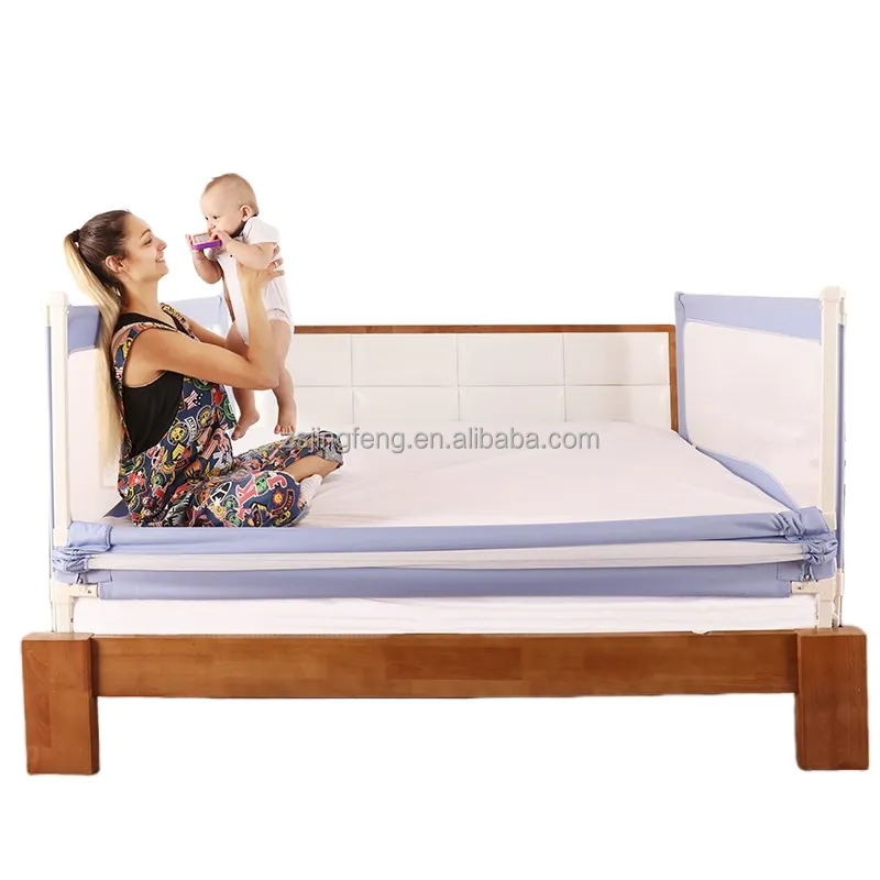 Fábrica DNew Born Productos para bebés Niños Barandilla de cama de seguridad Valla personalizada Barandilla de cama de bebé de seguridad de protección ajustable