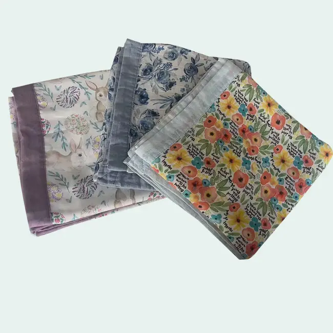 Bambu desain kustom 4-lapis kain kasa Muslin bayi selimut bedong Organik kain kasa bedong untuk harga yang baik untuk tempat tidur bayi