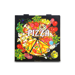 KM Customizable Colorful Takeaway Paper Corrugated Board Pizza <strong>Box</strong> Wholesale in <strong>Turkey</strong> for Sale - Product Image 1