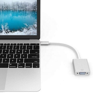 USB 3.1 Type C Type-C USB C Male to VGA Female Converter Adapter Cable for Macbook Pro Samsung Galaxy S9 Monitor Laptop