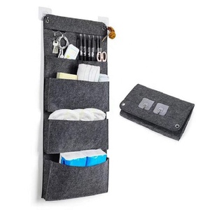2024 Hot Simple Solid Color Multi-port Storage Supplies Wall Hanging Storage Door Dust Hanging Bag