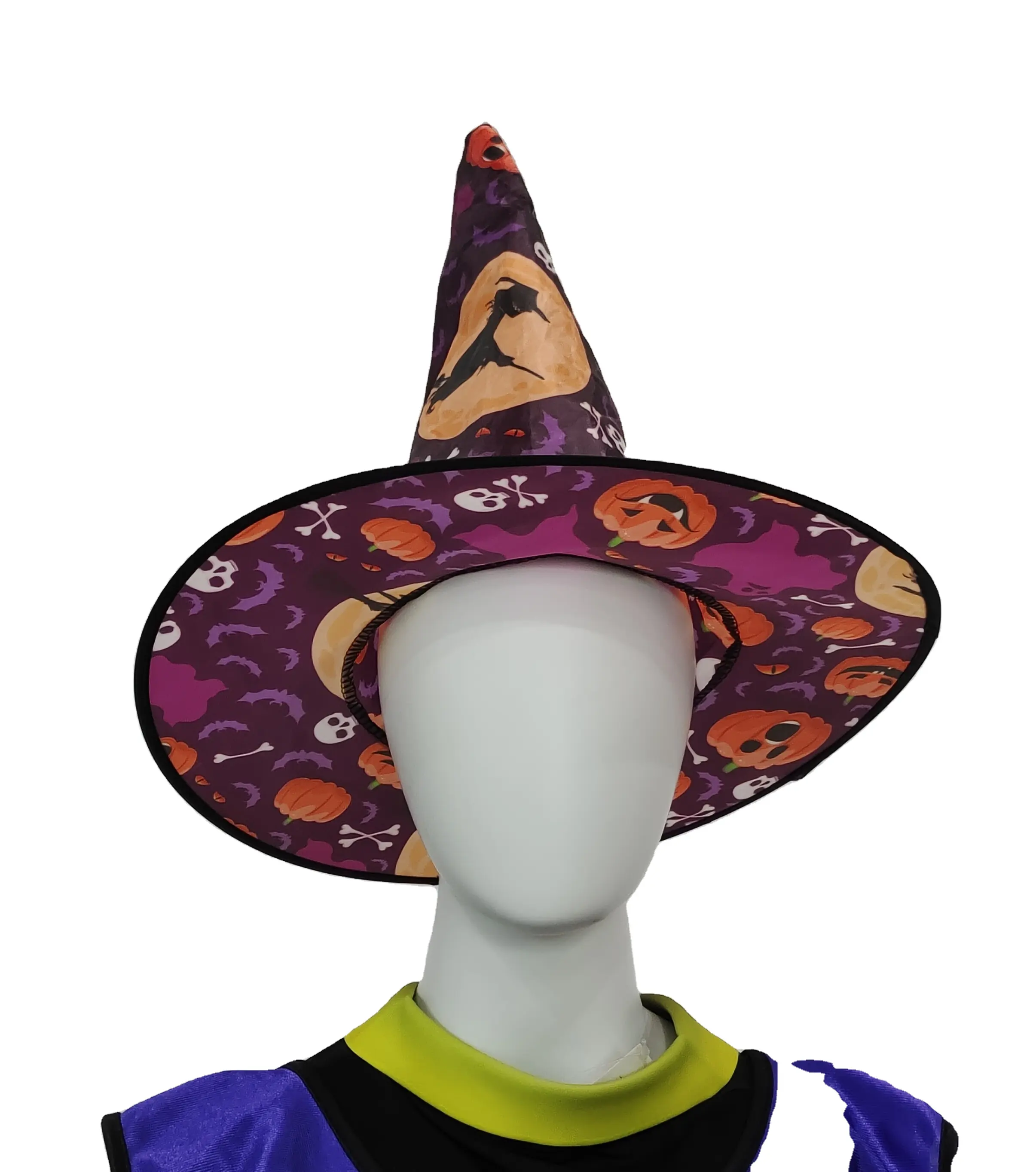 Шляпа ведьмы с принтом