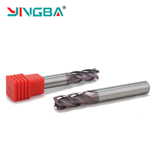 YINGBACNCルータービットソリッドカーバイドHRC45/55/<span class=keywords><strong>60</strong></span>/70鋼鉄銅アルミニウム金属カッター用金属フライス