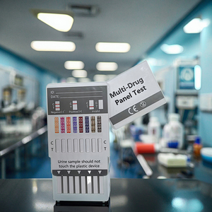 Kötüye kullanım tarama patolojik analiz ekipmanları ilaç için çoklu ilaç hızlı THC AMP COC testi manuel plastik hızlı testler - Product Image 6
