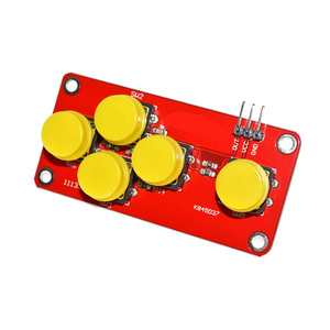 Teclado AD Simular Módulo de cinco teclas Botón analógico Sensor Placa de expansión