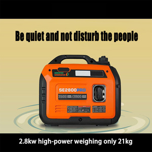 Senjiuガソリン発電機ホームマイクロ220vサイレント周波数変換3kwRV屋外ハンドデュー - Product Image 2
