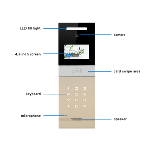 ナイトマルチアパートSIP IP Wifi Android/IOSAPPコントロールロック解除インターホンビルディングインターホンシステムTuyaリモートおよびモニタービデオ - Product Image 6