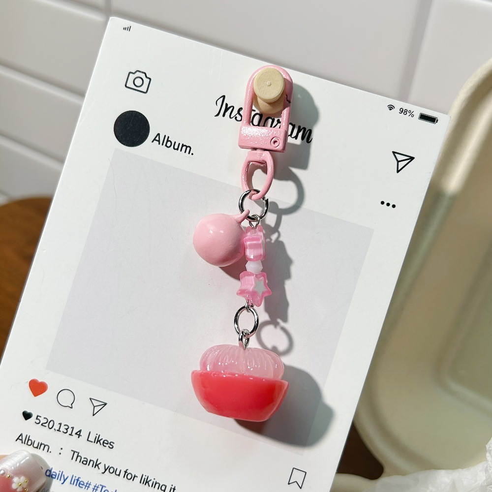 พวงกุญแจมือถือมังคุด-สตาร์