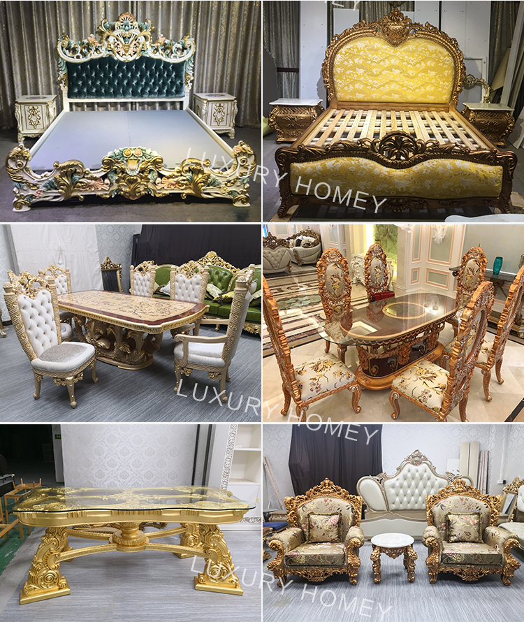 luxury dubai bedroom furniture set for sale from foshan