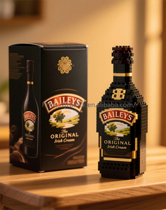 Thiết kế chuyên nghiệp Baileys khối xây dựng thiết lập các chai hình dạng của ly rượu vang Baileys Whisky khối xây dựng thiết lập - Product Image 2