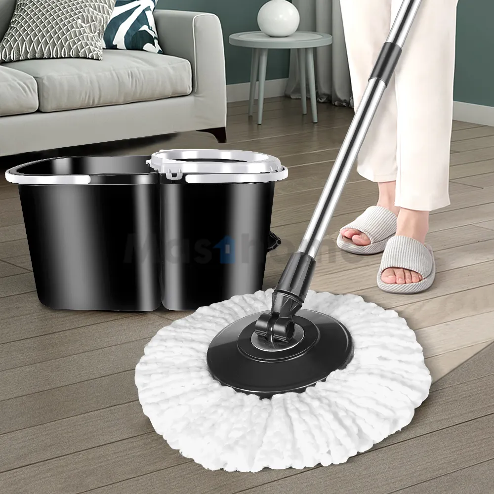 Masthome Huishoudelijke Schoonmaakmiddelen Gereedschappen Chenille Floor Dust Mop Met Emmer