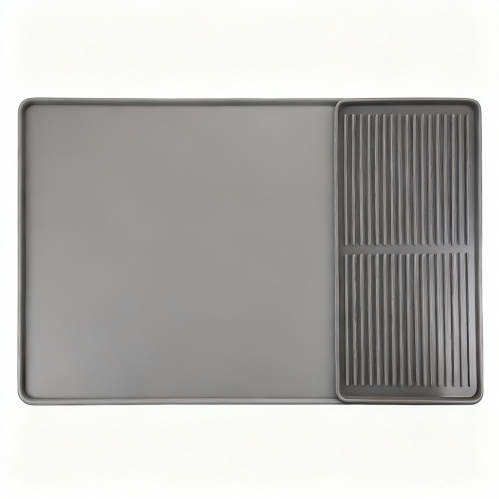 Tapis de bac d'égouttement pour machine à café gris