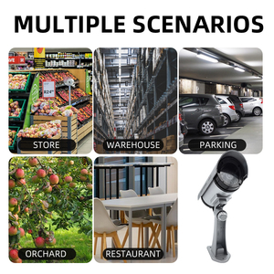 Năng lượng mặt trời hỗ trợ giả giả mô phỏng dẫn ánh sáng CCTV Camera giám sát Hệ thống an ninh ngày đêm ngoài trời factice giả - Product Image 5