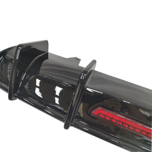 סגנון kb b9 מפזר שפתיים אחורי שחור עבור <span class=keywords><strong>audi</strong></span> a4 b9 2017-2019 החלפת פגוש אחורי - Product Image 4