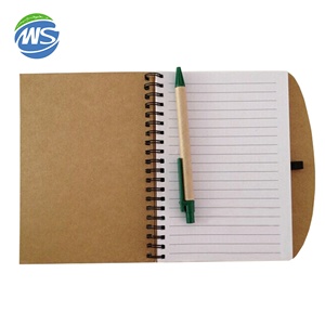 Cuaderno ecológico de doble línea de papel Kraft A5, uso de escritura promocional - Product Image 4