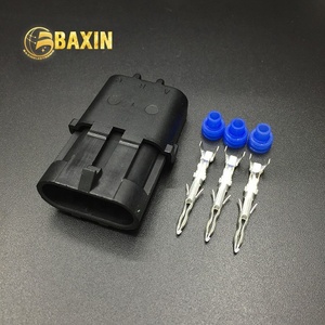 Conector Delphi macho serie Superseal 2,5 de alta calidad 1/2/3/1*4/2*2/6pin con material de contacto de latón y carcasa de nailon - Product Image 4