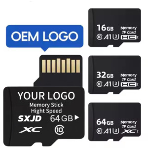 Scheda Flash a piena capacità Tf Sd Card Logo personalizzato 8Gb 16Gb 32Gb 64Gb 128Gb Micro Class10 Flash Memory Card - Product Image 1