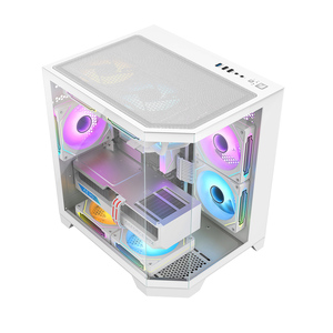 Ruix Fish Tank Mini Vista completa Vista al mar Gaming PC I7 Estuche de montaje ATX Estuche para juegos Escritorio Micro ATX Gabinete para computadora - Product Image 4