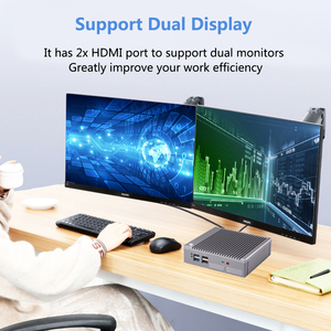 Hardware de escritorio de cliente fino y asequible, mini pc sin ventilador de cuatro núcleos J1900, N2840, N2940, J3455, J4125 - Product Image 2