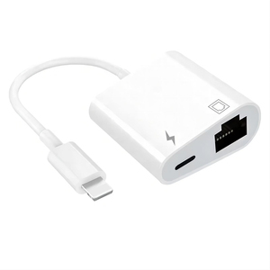 适用于iPhone即插即用2合1 RJ45以太网局域网适配器，带充电端口，适用于电话10/100Mbps - Product Image 6