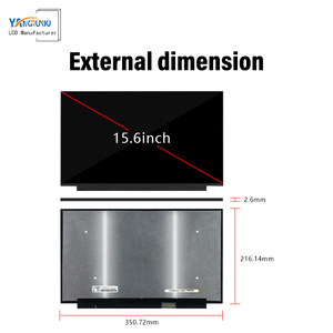 15.6 LCD-Module 4k Auflösung Anzeige 600 Nits Helligkeit eDP 40-polig Schnitts telle signal Typ 25ms Reaktions zeit - Product Image 2