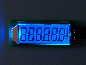 Taidacent SPI Retroilluminazione Blu 6 Cifre 8 Segmento di Carattere Display LCD Caricabatteria HT1621 Display LCD - Product Image 4