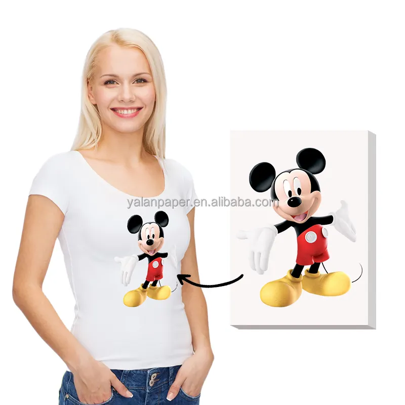 Professionelles A4 125 gsm Tintenstrahl-Schwarzbaumwoll-T-Shirts Sublimationspapier-Wärmeübertragung-Papierbogen Sublimationspapier zum schnell trocknen