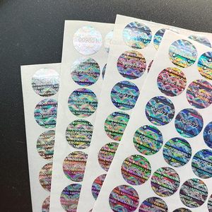 Etiqueta de código QR de seguridad personalizada, etiqueta holográfica, microtexto/códigos QR con pegatina de número de serie - Product Image 2