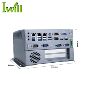 Tel Core i3 i5 i7プロセッサ工業用組み込みPC Fanless 8x USB 3x LAN付き厳しい環境