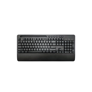 Teclado de oficina inalámbrico de 104 teclas de tamaño completo para computadora, interfaz USB, nueva condición con Fn y reposamanos