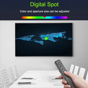 Doppia penna puntatore Laser H90S presentatore Wireless verde rosso faretto Laser lente d'ingrandimento modalità Mouse aria pagina di tornitura telecomando - Product Image 4