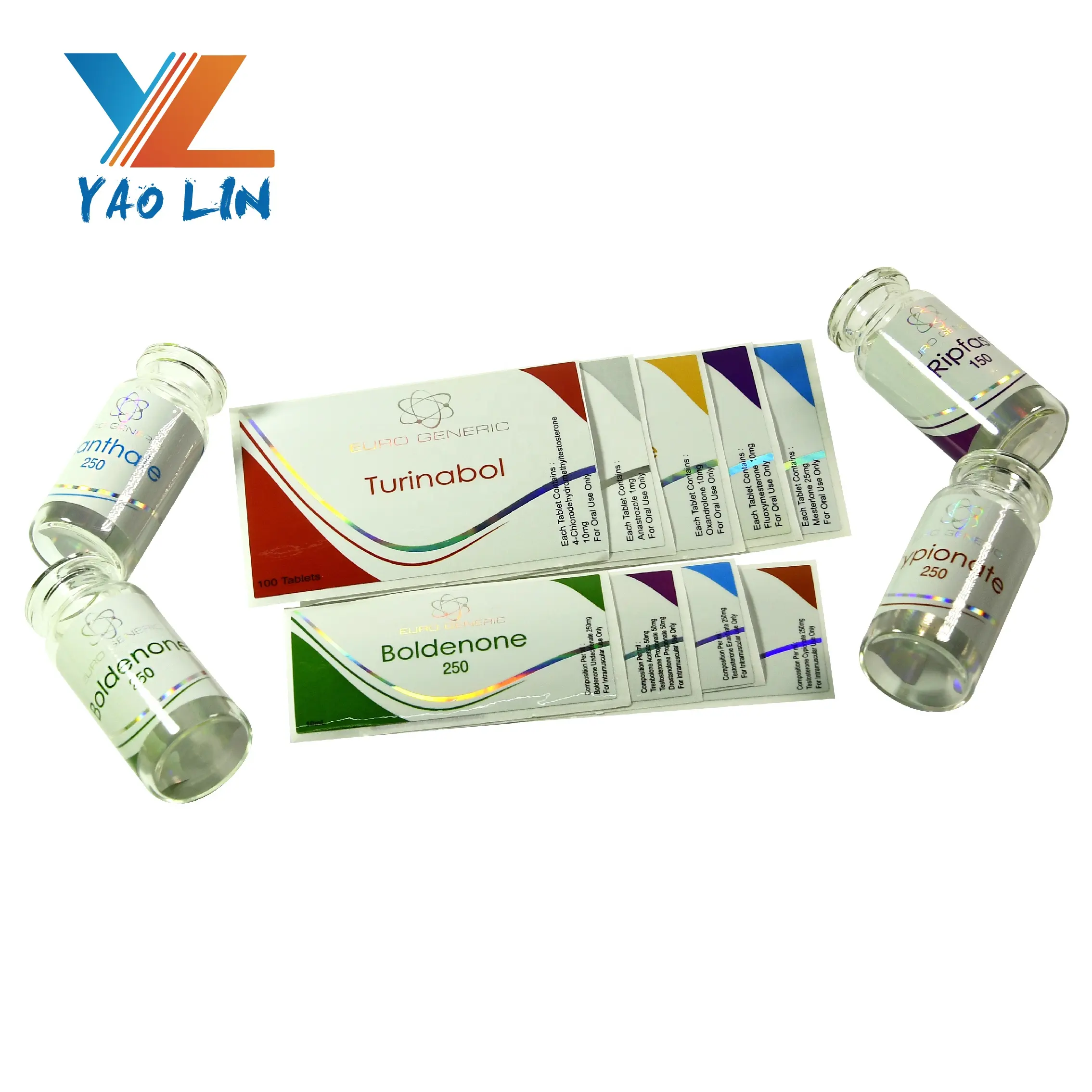 Steroid Anabolic Hologram Vial Nhãn Hiệu Riêng Y Học