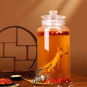 เหยือกแก้วใส่ไวน์พร้อมฝาปิด12L ขวดน้ำภาชนะใส่เครื่องปรุงสำหรับงานปาร์ตี้ในโอกาสต่างๆโลโก้ตามต้องการ - Product Image 3