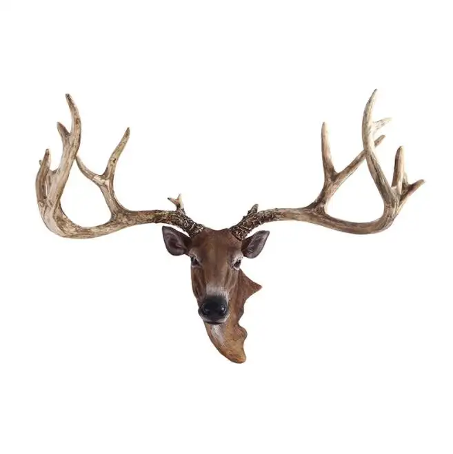 Resin Deer Antlers Head for Wall Hanging