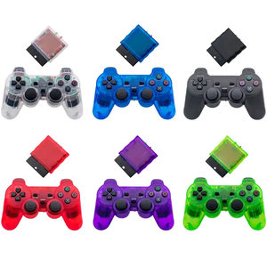 Controlador de juegos P2 de Venta caliente con soporte inalámbrico de doble vibración 2,4G, controlador de juego transparente inalámbrico transparente - Product Image 1