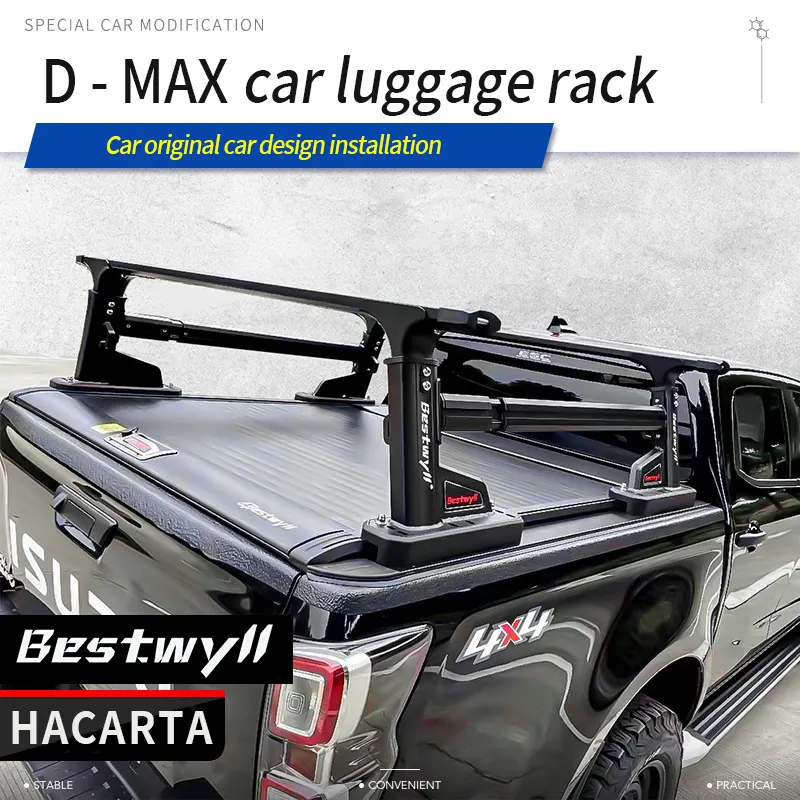 Verdickte Stahlplatte Isuzu dmax Pickup Truck Portal Gepäckträger, Auto Zelt Rack