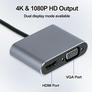 热4合1 USBC高清电视c型至高清电视4k适配器VGA 1080P USB3.0音频视频家用监视器投影仪笔记本电脑转换器 - Product Image 3