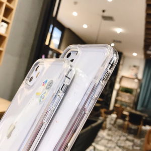 Lỏng Long Lanh Cứng Năng Động Quicksand Bìa Dễ Thương App Biểu Tượng Vỏ Điện Thoại Cho iPhone 6S 7 8 Plus X XR 12 11 Pro Max Trường Hợp - Product Image 3