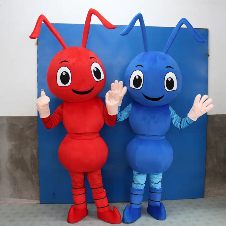 Baige nuevo estilo hormiga mascota Cosplay disfraces Animal Cosplay disfraces mascota para evento de promoción de negocios