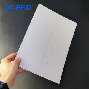 RFID Paper Adhesive Tag Blank A4 Size Prelam <strong>Inlay</strong> Transportation RFID <strong>Inlay</strong> Access Control Card Rfid Card Base Material - Product Image 1