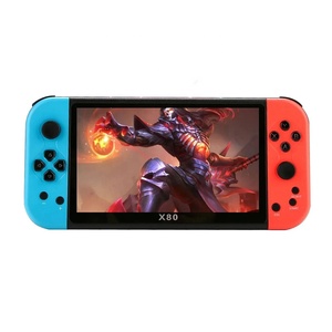 高品質X80ミニゲームコンソール7インチHD大画面コントローラーGamepadハンドヘルドビデオゲームプレーヤー - Product Image 1